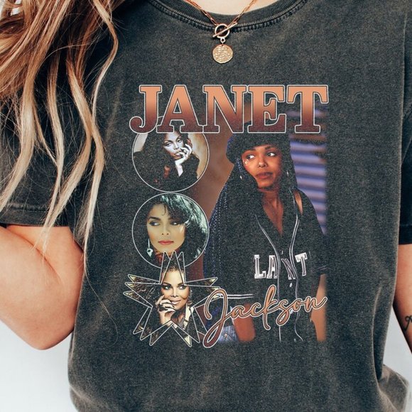 Vintage Janet Jackson t Shirt, Janet Jackson Retro 90s Shirt - Picture 1 of 1